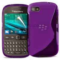 Housse etui coque pochette silicone gel pour Blackberry 9720 + film ecran - MAUVE