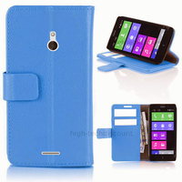 Housse etui coque pochette portefeuille PU cuir pour Nokia XL + film ecran - BLEU