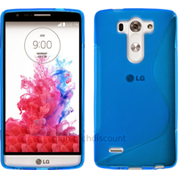 Housse etui coque pochette silicone gel fine pour LG G3 S (G3 Mini) + film ecran - BLEU