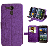 Housse etui coque pochette portefeuille pour Acer Liquid E700 + film ecran - MAUVE