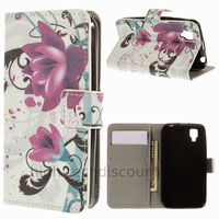 Housse etui coque pochette portefeuille PU cuir pour Wiko Sunset + film ecran - LOTUS