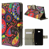 Housse etui coque pochette portefeuille PU cuir pour Microsoft Lumia 640 LTE + film ecran - PAISLEY