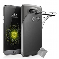 Housse etui coque silicone gel fine pour LG G5 + film ecran - TPU TRANSPARENT
