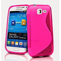 Housse etui coque silicone gel pour Samsung Galaxy Trend Lite s7390 + film ecran - ROSE