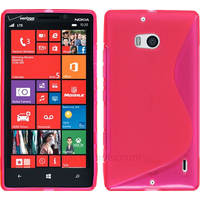 Housse etui coque silicone pochette gel fine pour Nokia Lumia 930 + film ecran - ROSE