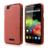 Housse etui coque pochette silicone gel fine pour Wiko Rainbow 4G + film ecran - ROSE CLAIR
