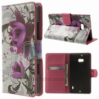 Housse etui coque pochette portefeuille PU cuir pour Nokia Lumia 930 + film ecran - LOTUS