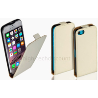 Housse etui coque pochette PU cuir fine pour Apple iPhone 6S (4.7 pouces) + film ecran - BLANC