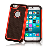 Housse etui coque rigide anti choc pour Apple iPhone 6S (4.7 pouces) + film ecran - ROUGE
