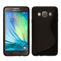 Housse etui coque pochette silicone gel fine pour Samsung Galaxy A5 + film ecran - NOIR