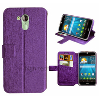 Housse etui coque pochette portefeuille pour Acer Liquid Z500 + film ecran - MAUVE