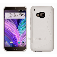 Housse etui coque pochette silicone gel fine pour HTC One M9 + film ecran - BLANC