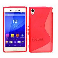 Housse etui coque pochette silicone gel fine pour Sony Xperia M4 Aqua Dual + film ecran - ROUGE