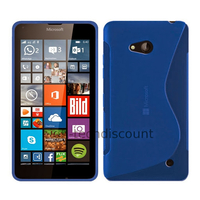 Housse etui coque pochette silicone gel fine pour Microsoft Lumia 640 LTE + film ecran - BLEU