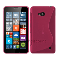 Housse etui coque pochette silicone gel fine pour Microsoft Lumia 640 LTE + film ecran - ROSE