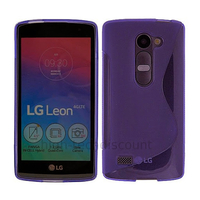 Housse etui coque pochette silicone gel fine pour LG Leon 4G LTE + film ecran - MAUVE