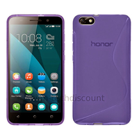 Housse etui coque pochette silicone gel fine pour Huawei Honor 4X + film ecran - MAUVE