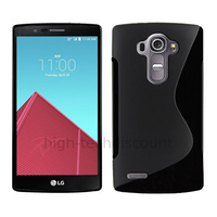 Housse etui coque pochette silicone gel fine pour LG G4 + film ecran - NOIR