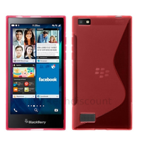 Housse etui coque pochette silicone gel fine pour Blackberry Leap + film ecran - ROSE