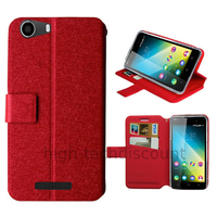 Housse etui coque pochette portefeuille pour Wiko Lenny 2 + film ecran - ROUGE