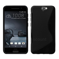 Housse etui coque pochette silicone gel fine pour HTC One A9 + film ecran - NOIR