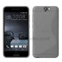 Housse etui coque pochette silicone gel fine pour HTC One A9 + film ecran - TRANSPARENT