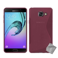 Housse etui coque pochette silicone gel fine pour Samsung Galaxy A3 (2016) + verre trempe - ROSE
