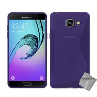 Housse etui coque pochette silicone gel fine pour Samsung Galaxy A5 (2016) + film ecran - MAUVE