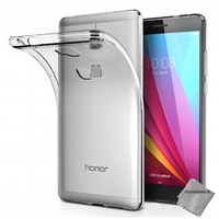 Housse etui coque silicone gel Huawei Honor 5X + verre trempe - TPU TRANSPARENT