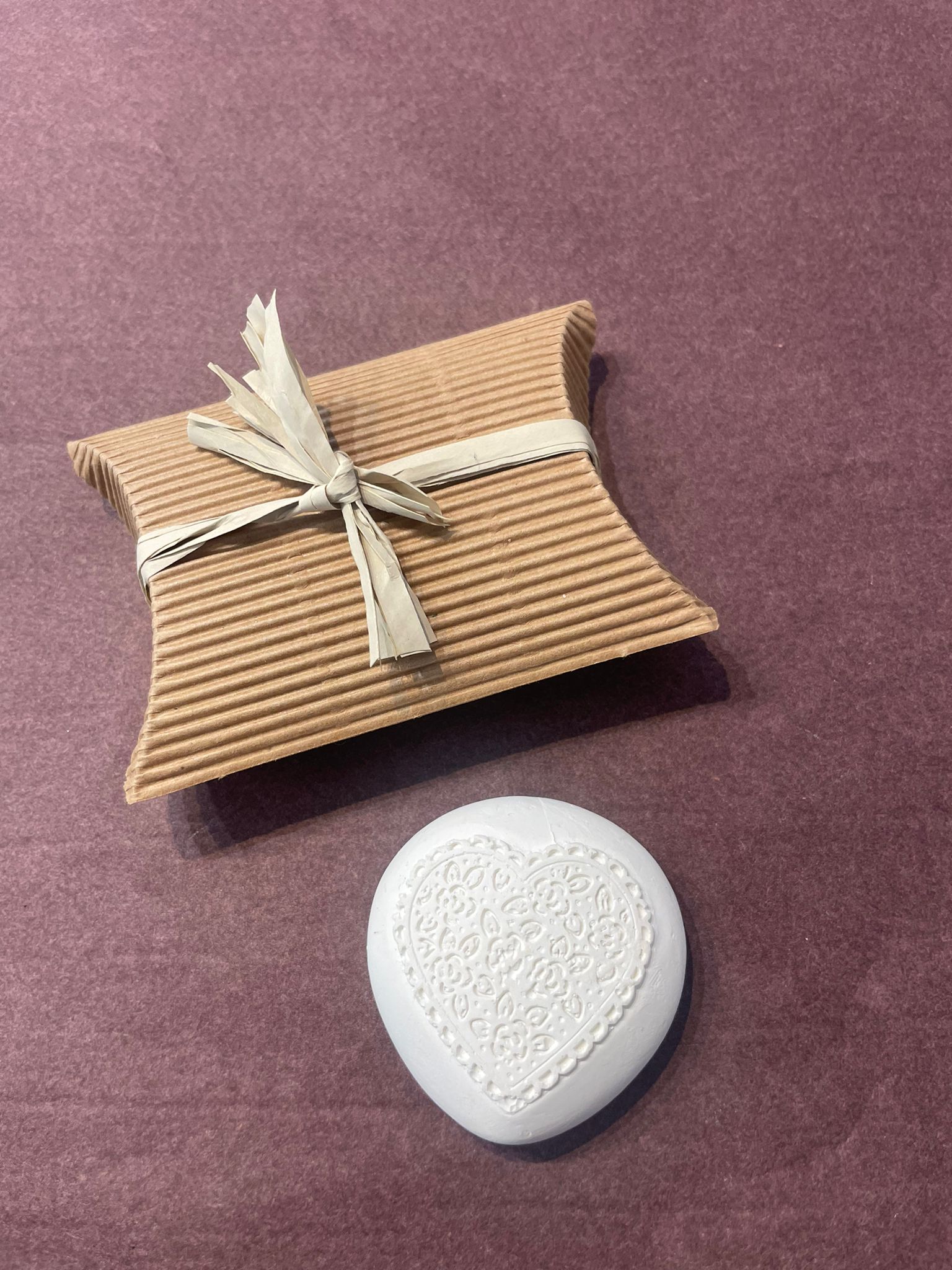 Coeur dentelle avec boite