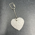 porte clé coeur fleuri