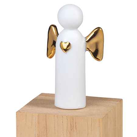 Ange de Poche et coffret Bois Gravé