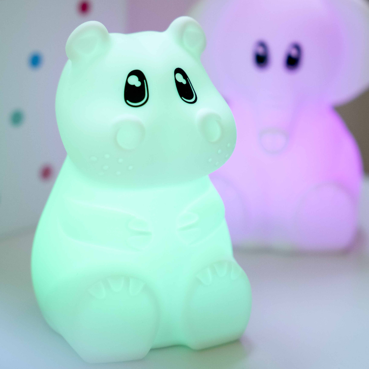 Petite veilleuse tactile rechargeable en silicone souple - Hippopotame -  Déco enfants/Veilleuses - Bonjour ConceptStore