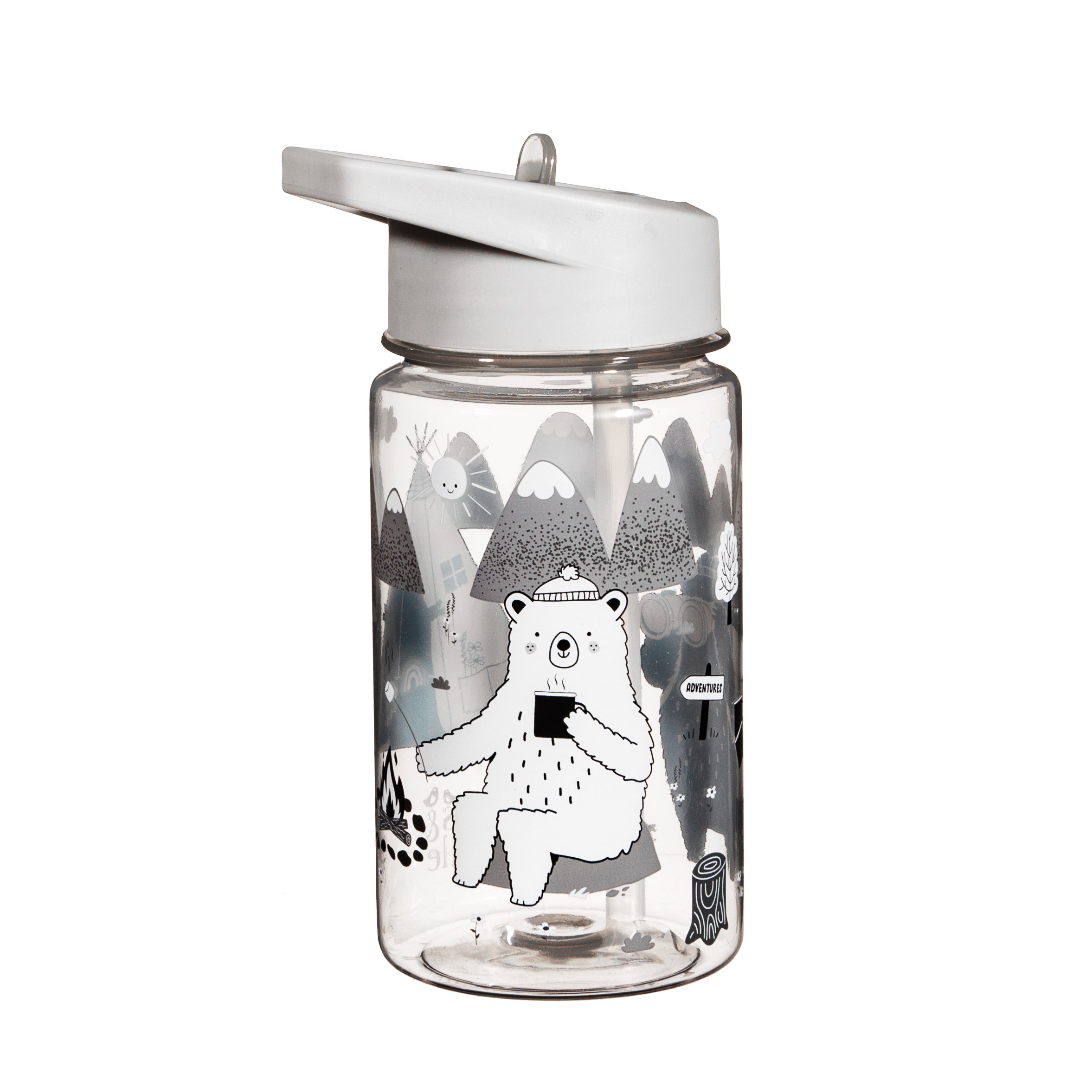 Petite gourde inox pour enfant avec étui (Ours 400 ml