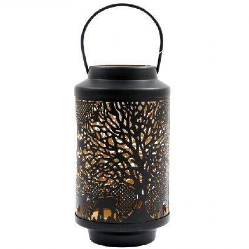 Lanterne métal Forêt Enchantée - 19 cm