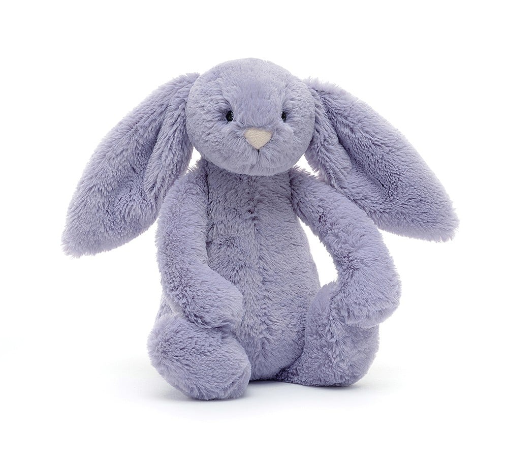 Doudou Plat Lapin Gris Jellycat Bashful Silver Bunny Soother