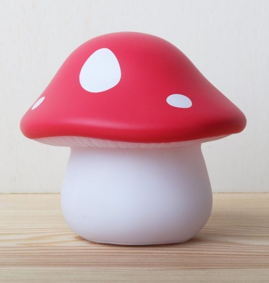 Petite veilleuse champignon rouge - A Little lovely Company : LLHOWH69 2