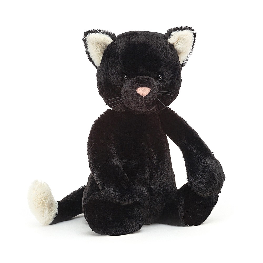Peluche Jellycat Chat Noir - Bashful Black Kitten - BAS3BKITN 31 cm
