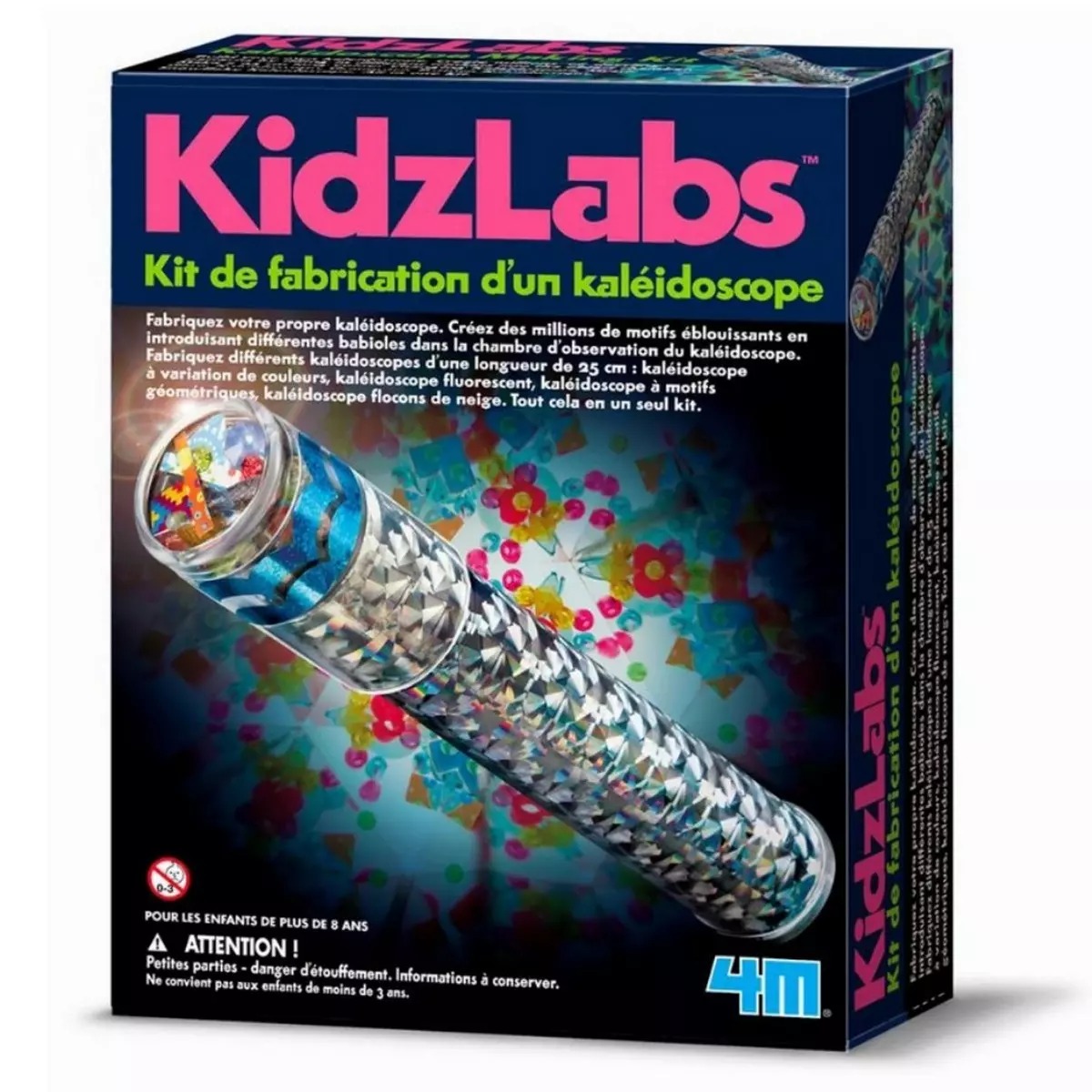 4M - KidzLabs - Kit de Construction d\'un Kaléidoscope - Dès 8 ans