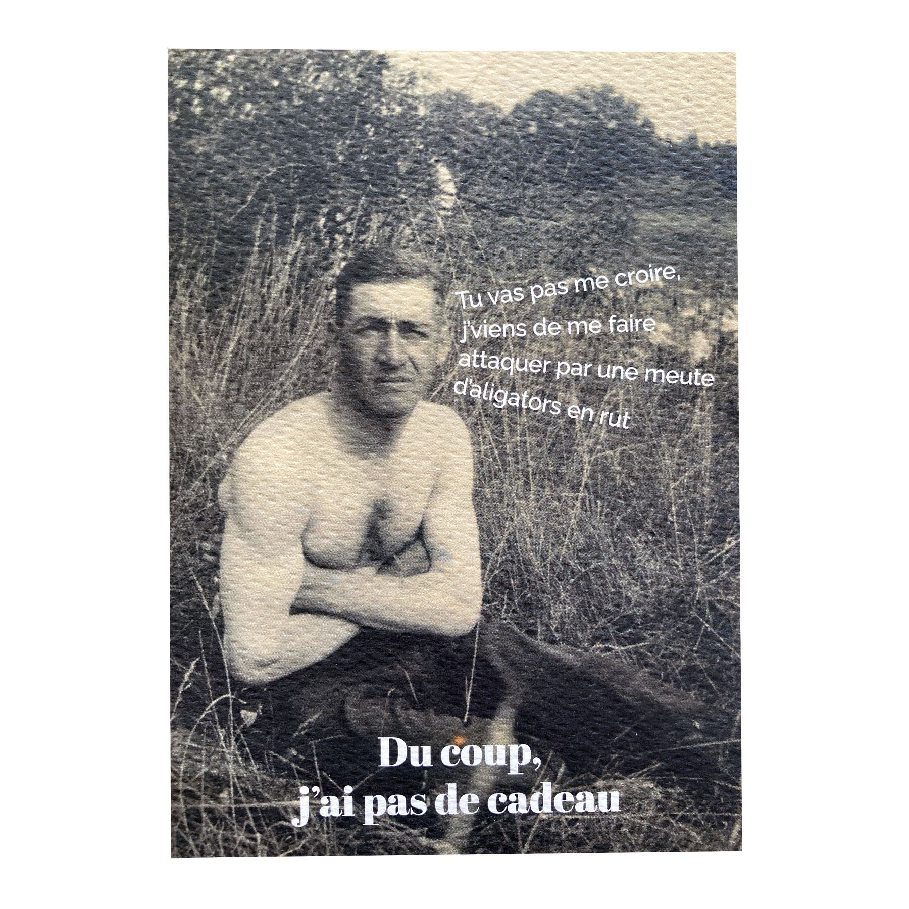 Carte postale Vintage - J\'ai pas de cadeau