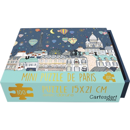 Mini Puzzle de Paris Les Montgolfières - 100 pièces
