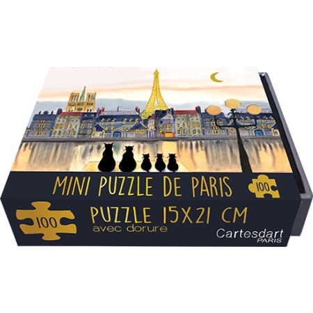 Mini Puzzle de Paris Chats - 100 pièces