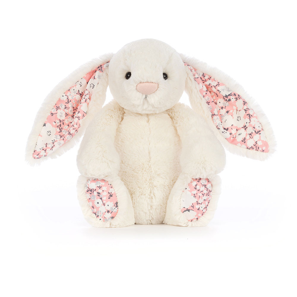 Peluche Jellycat Lapin Liberty Blanc - Blossom Cherry bunny Medium - BL3CHE - 31cm