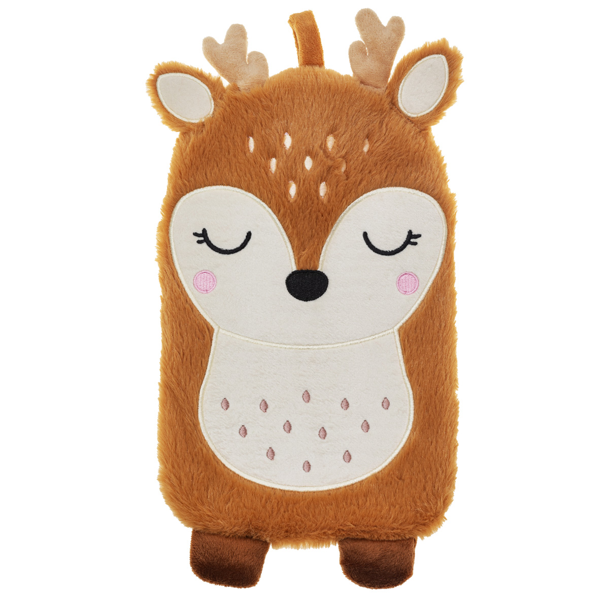 Bouillotte à eau peluche Cerf