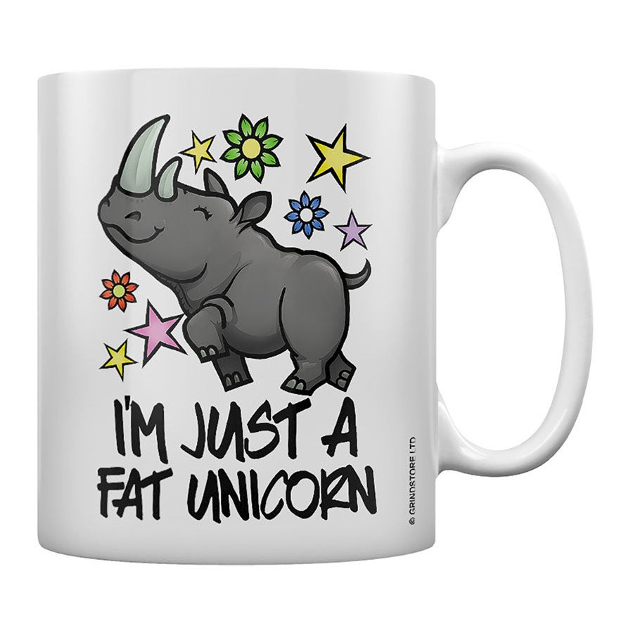 Mug céramique - I\'m Just A Fat Unicorn Mug - Je suis juste une GROSSE Licorne
