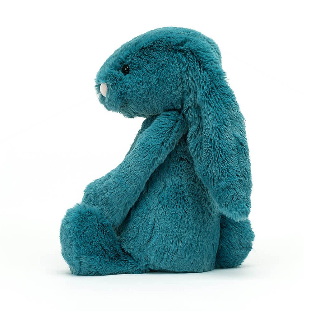 Peluche Jellycat bleu petrol – Bashful Mineral Blue bunny – Medium BAS3MBB 31cm 2