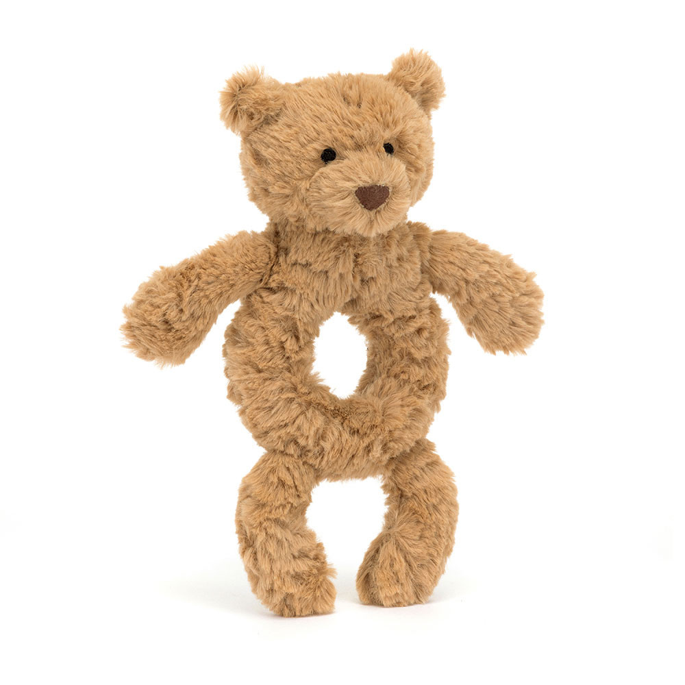 Hochet Peluche bébé Jellycat Ourson - Bartholomew Bear Ring Rattle - BAR4RR