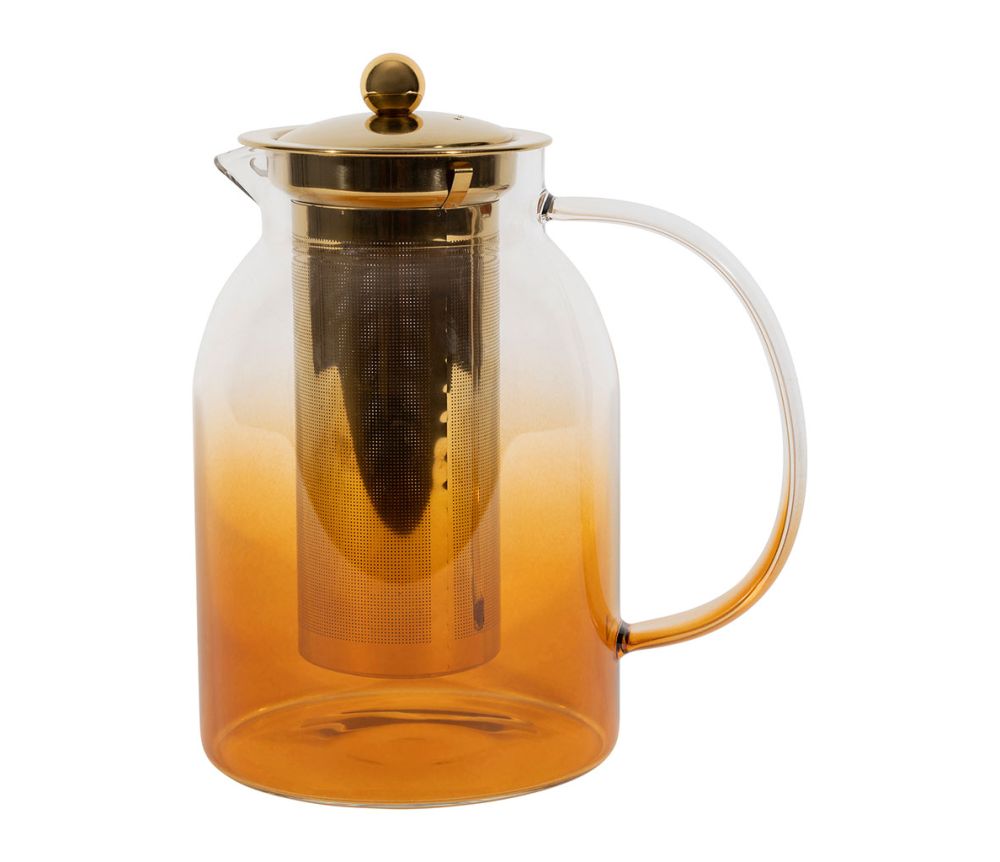 Théière en Verre Borosilicate avec filtre - 1,5L - Ambre