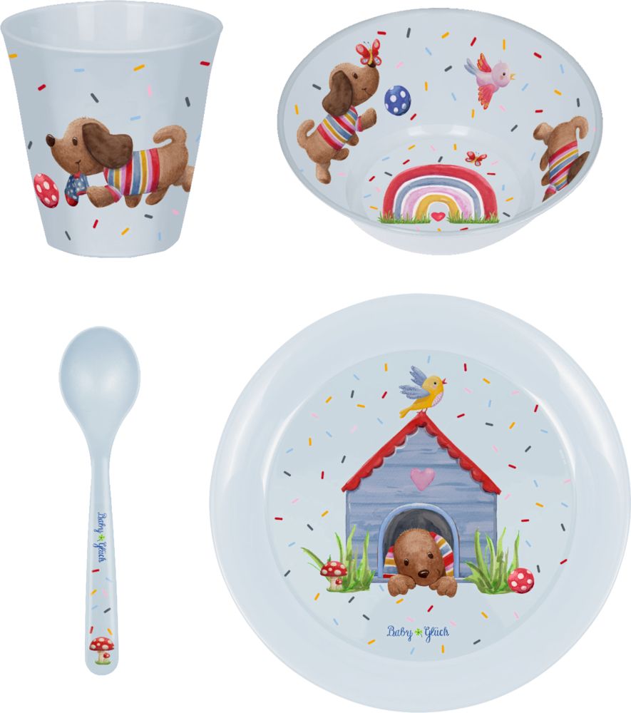 Set Repas Bébé 8 En 1 - Assiette Ventouse + Bol + Couverts + Bavoir - Silicone Alimentaire - Sécurité Et Facile à Nettoyer