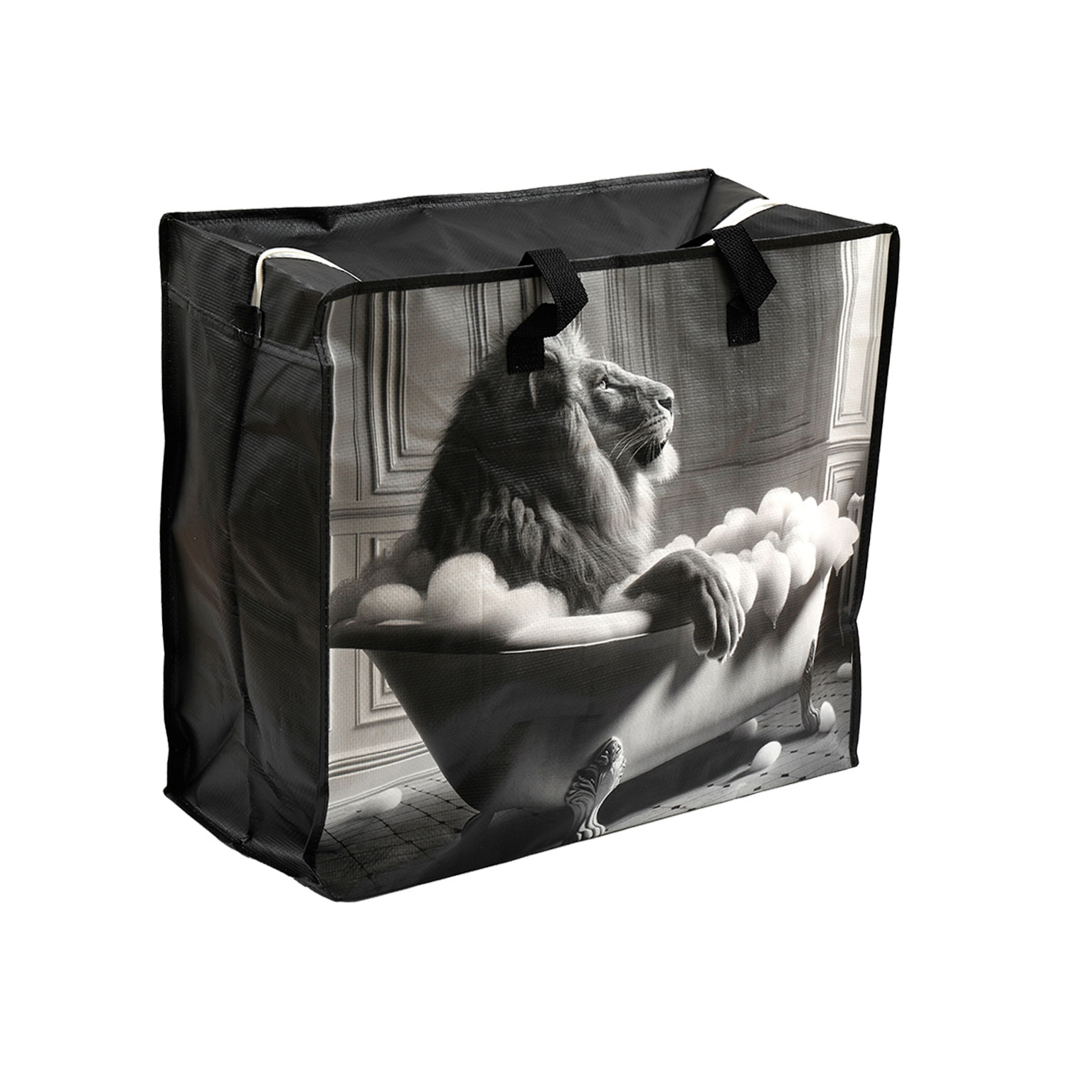 Grand Sac de Rangement Lion dans son Bain XXL